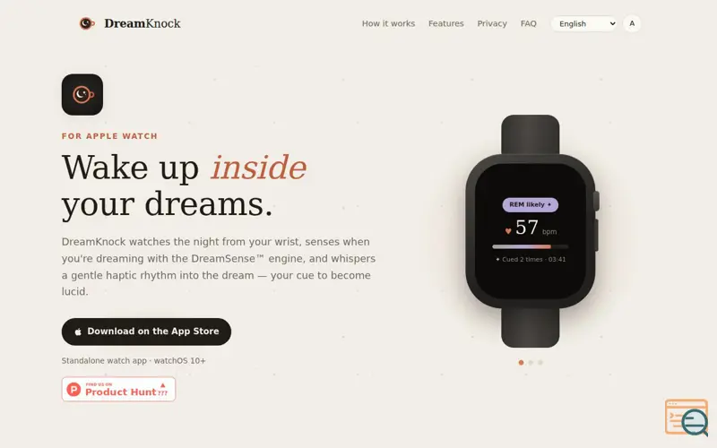 Screenshot of DreamKnock