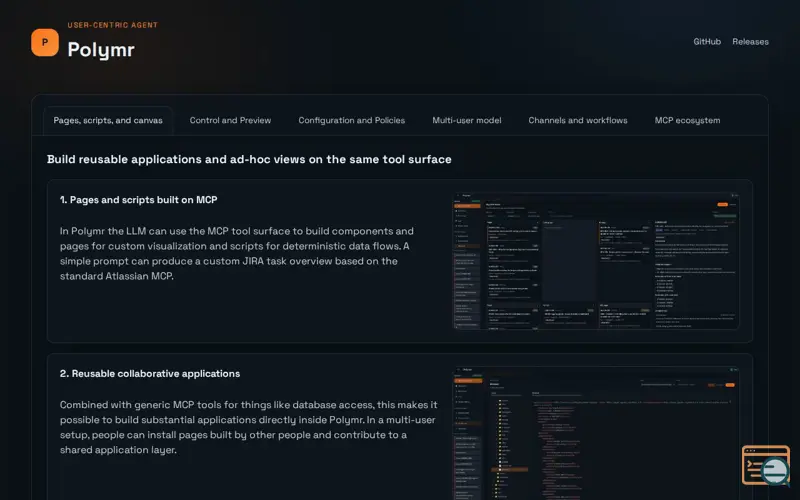 Screenshot of Polymr