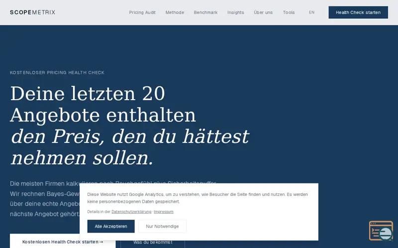 Screenshot of ScopeMetrix