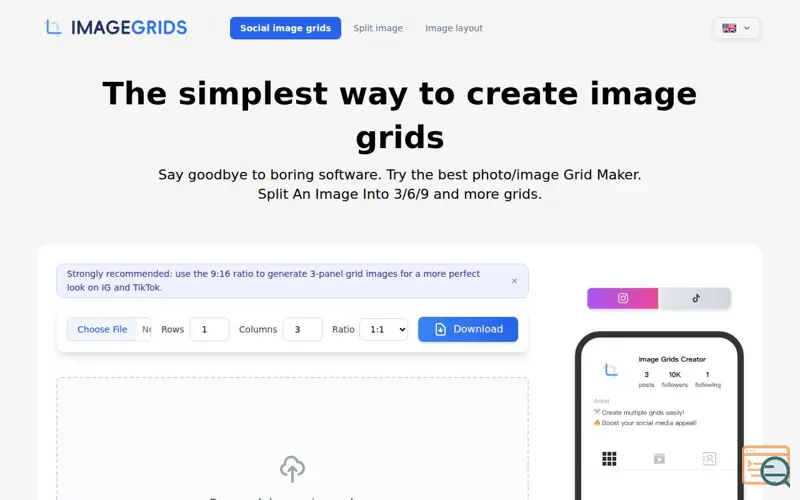 Screenshot of ImageGrids