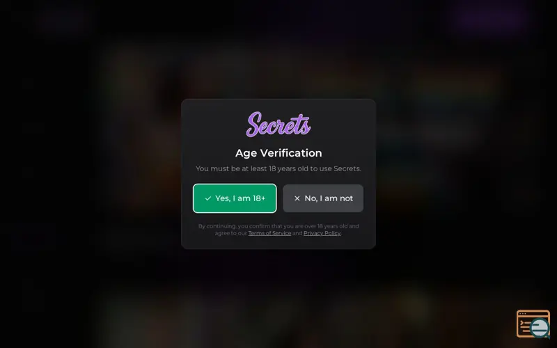 Screenshot of Secrets AI