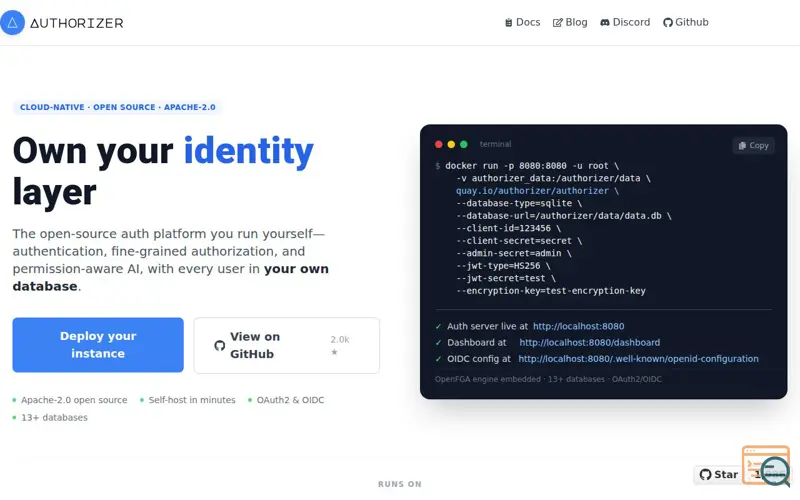 Screenshot of Authorizer