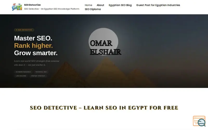 Screenshot of SEO Detective