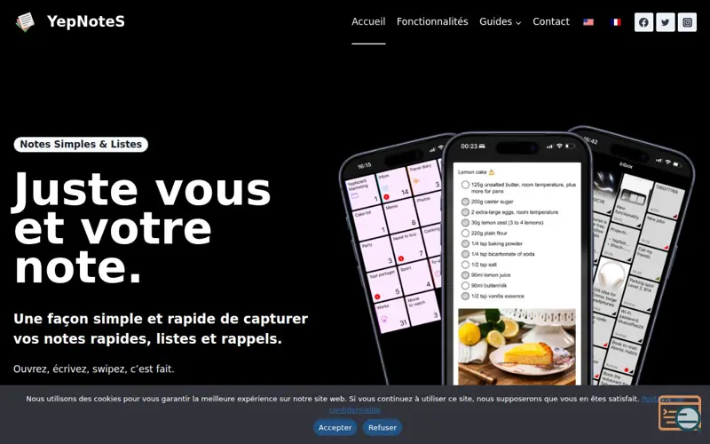 Screenshot of YepNoteS