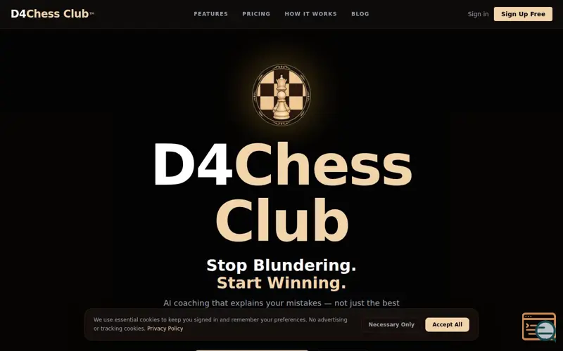 Screenshot of D4 Chess Club™