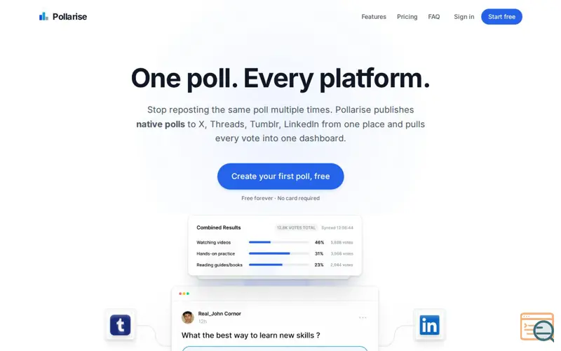 Screenshot of Pollarise