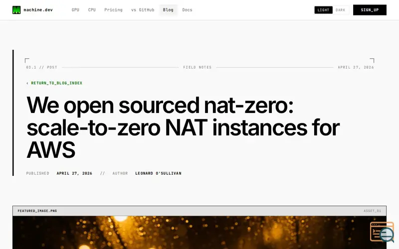 Screenshot of Nat-zero