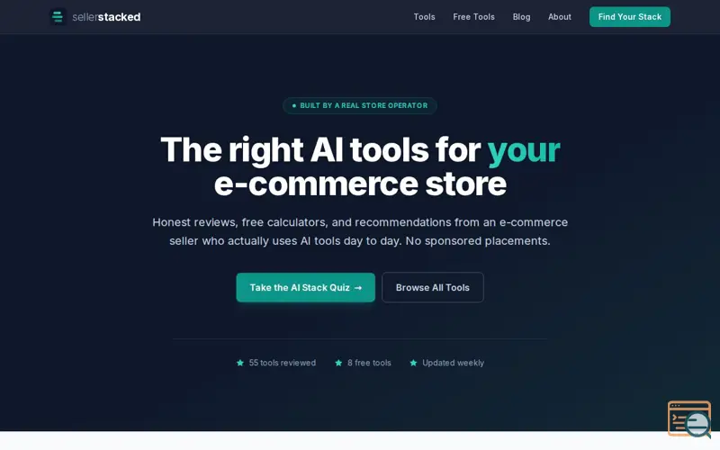 Screenshot of Seller Stacked, a launch using Kit (ConvertKit)