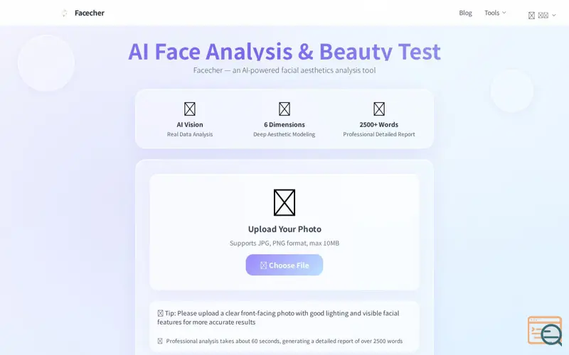 Screenshot of Facecher