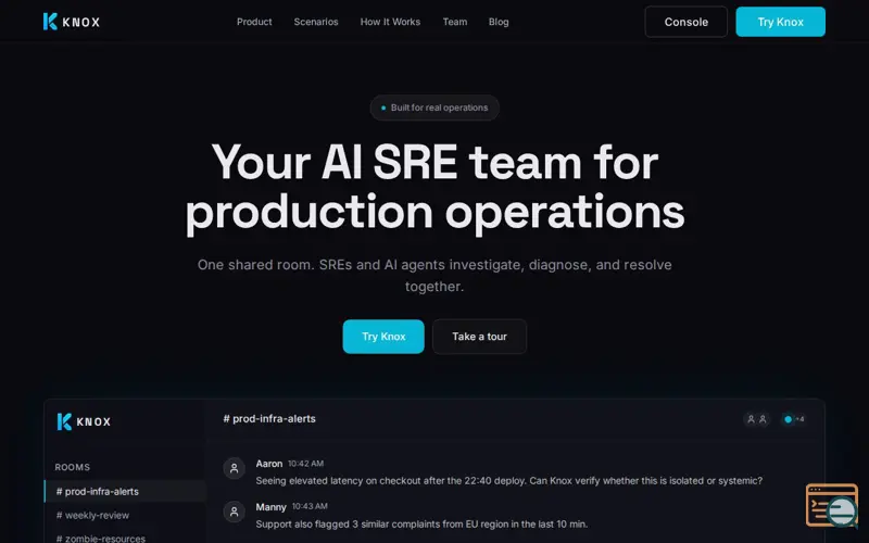 Screenshot of knoxops