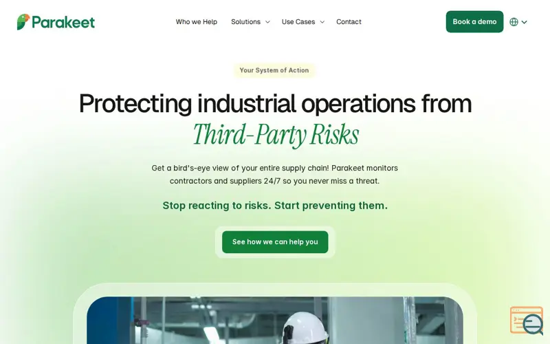 Screenshot of Parakeet Risk, a launch using Captiwate
