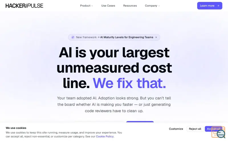 Screenshot of HackerPulse