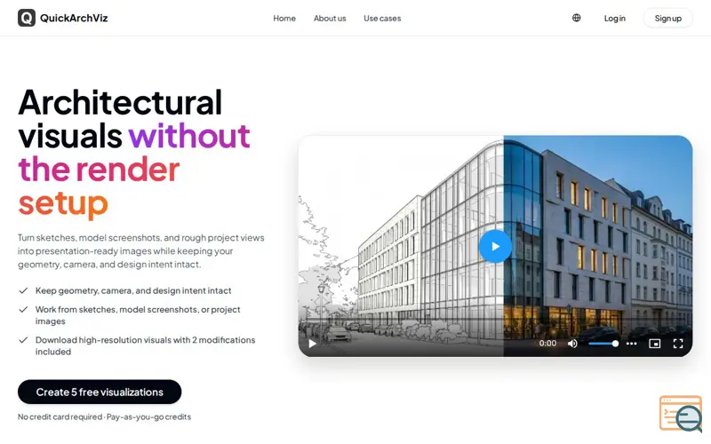 Screenshot of QuickArchViz