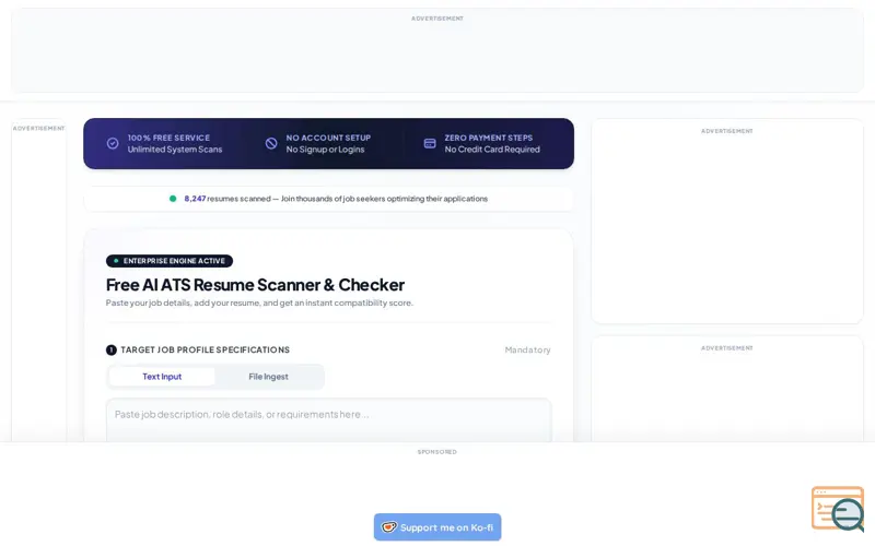 Screenshot of ResumeMetric