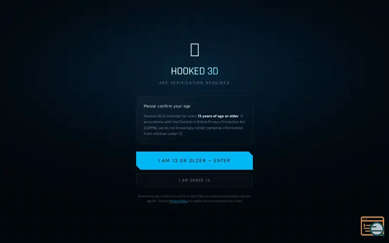 Screenshot of Hooked-3D