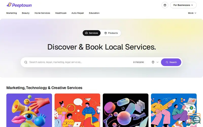 Screenshot of Peeptown