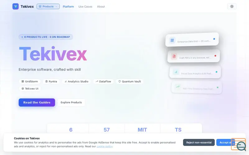 Screenshot of Tekivex