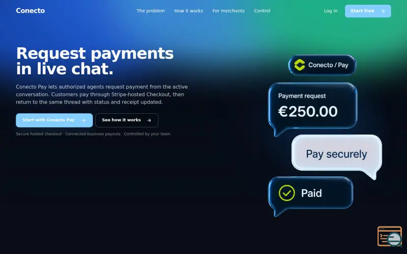 Screenshot of Conecto Pay