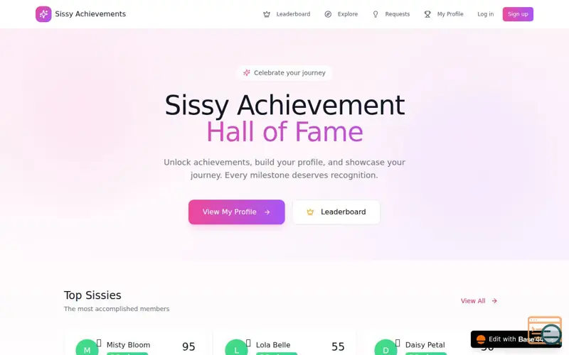 Screenshot of SissyVerse