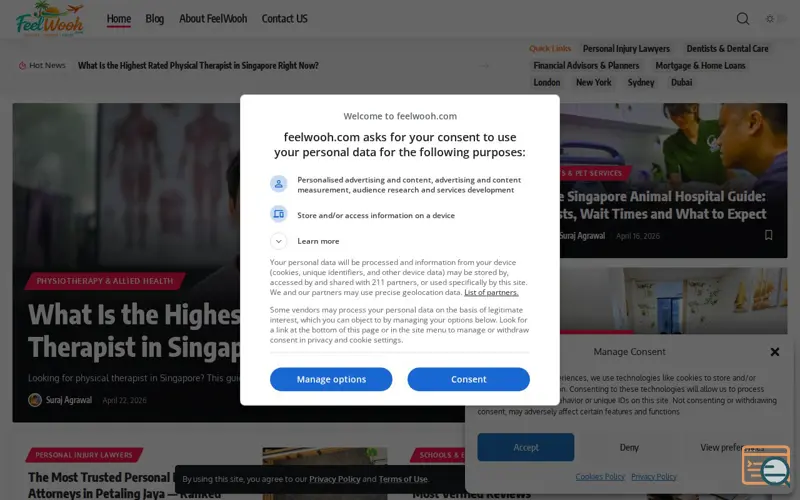 Screenshot of FeelWooh.com, a launch using CyberPersons Email
