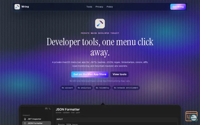 Screenshot of Wring