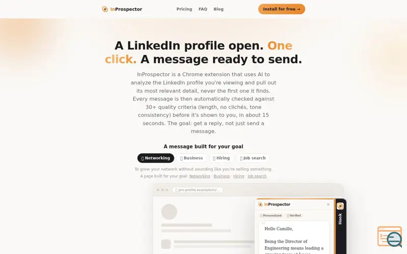 Screenshot of InProspector
