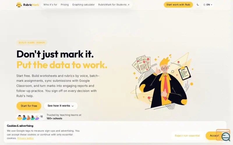 Screenshot of RubricMark