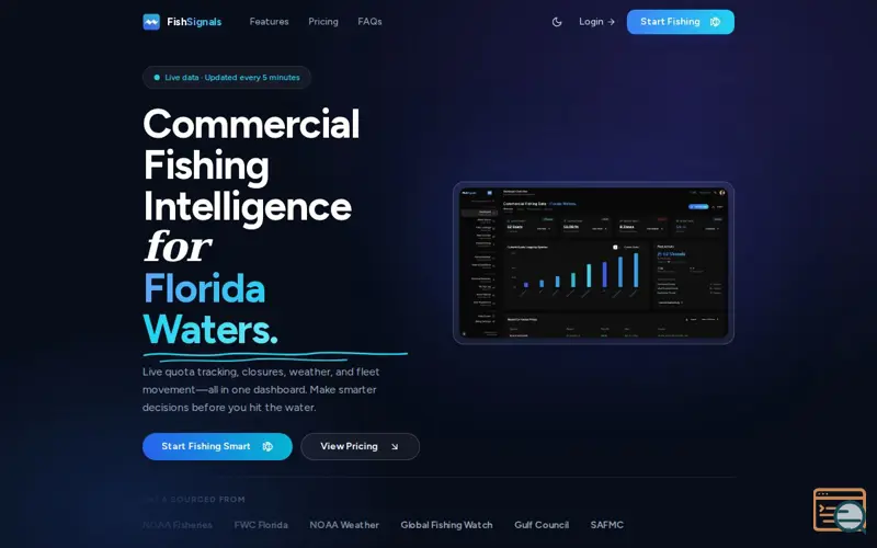 Screenshot of FishSignals 2.0