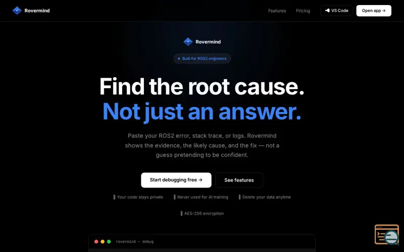 Screenshot of Rovermind