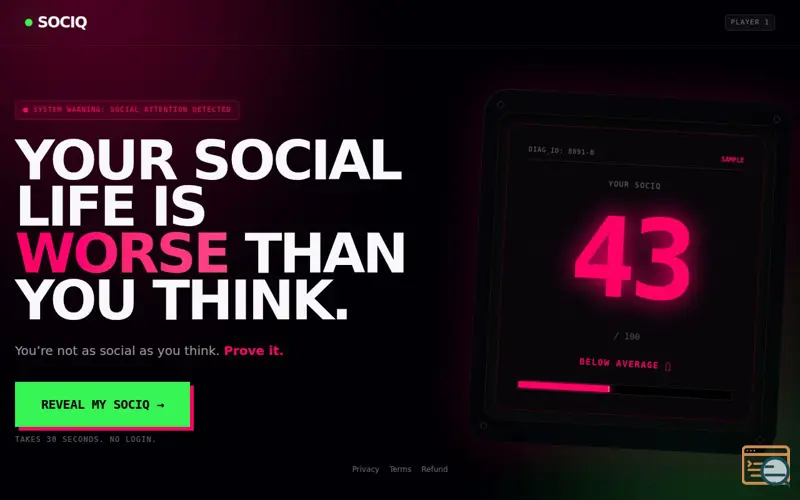 Screenshot of SocIQ - Improve Social Life