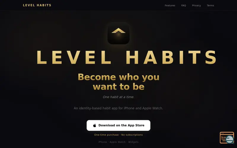 Screenshot of Level Habits