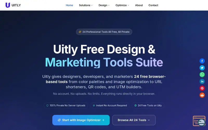 Screenshot of Uitly
