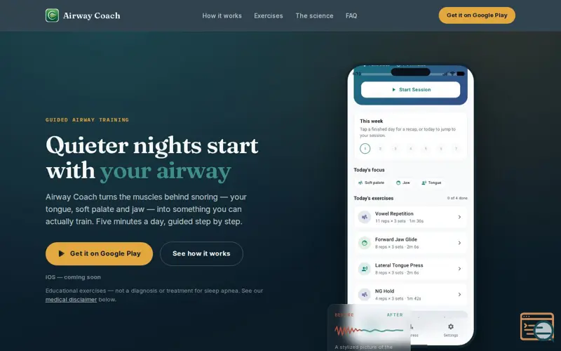Screenshot of Airway Coach