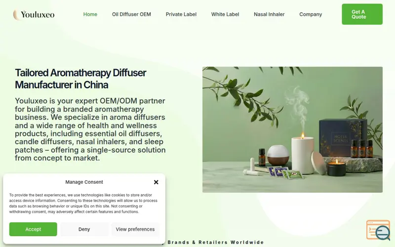 Screenshot of Youluxeo