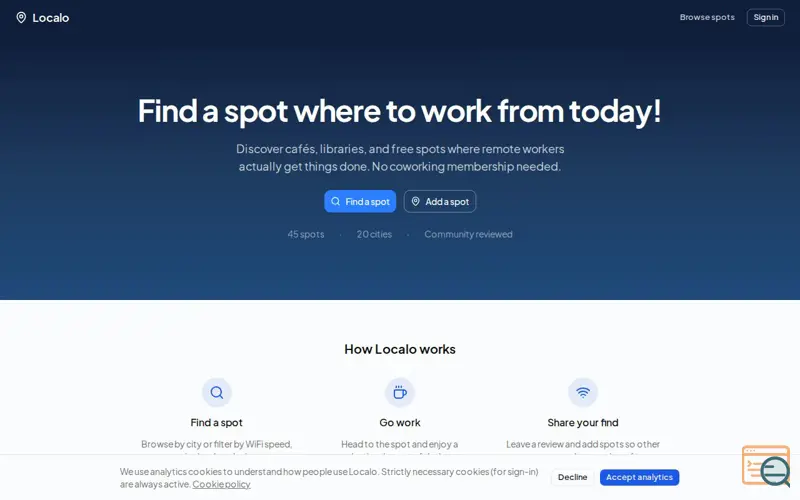 Screenshot of Localo