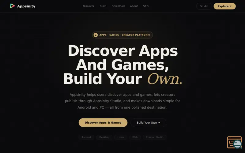 Screenshot of Appsinity Store