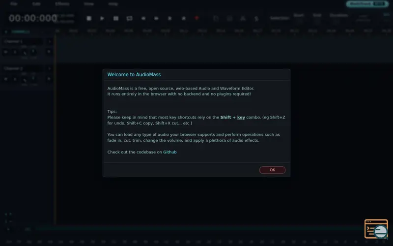 Screenshot of Audiomass