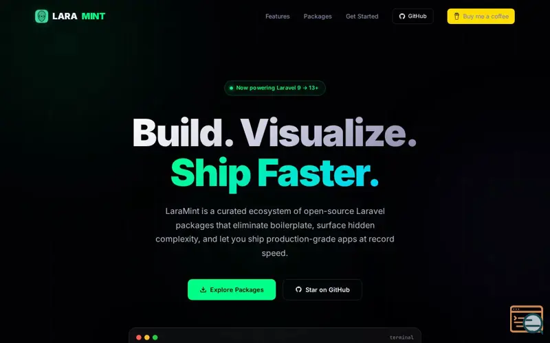 Screenshot of Laravel Brain