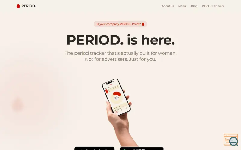 Screenshot of PERIOD.