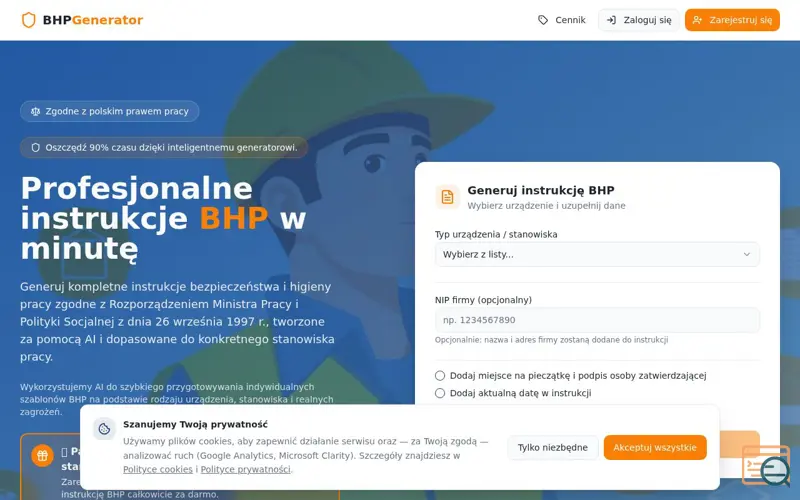 Screenshot of BHPgen.pl