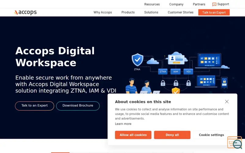Screenshot of Accops Digital Workspace