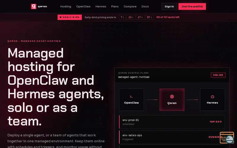 Screenshot of qoren