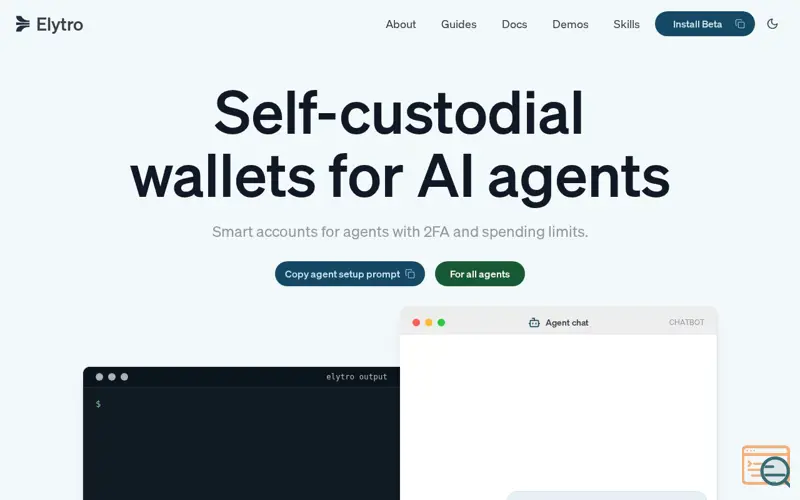 Screenshot of Elytro Agent Wallet