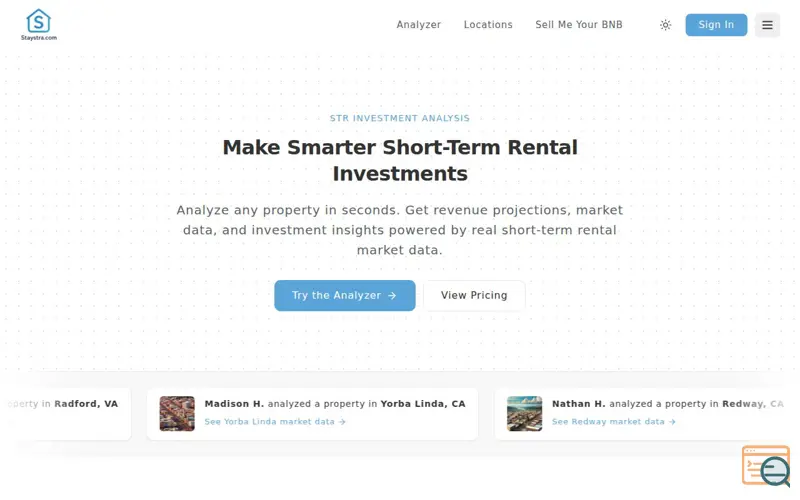 Screenshot of StaySTRA.com