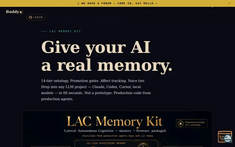 Screenshot of LAC Memory Kit