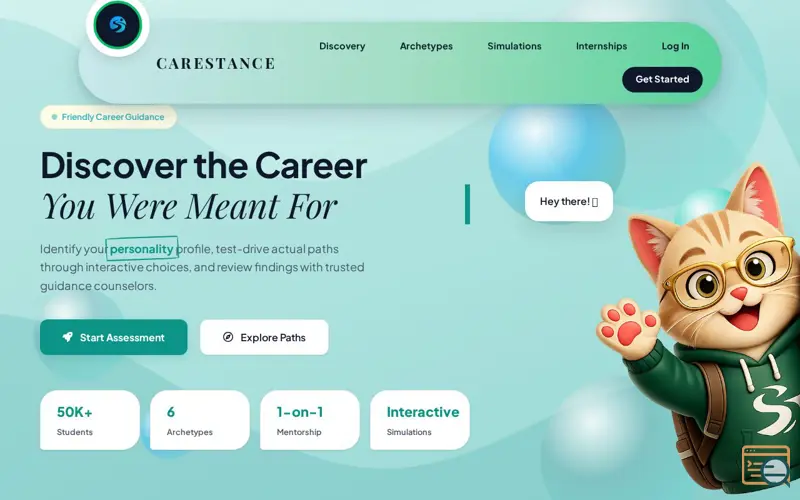 Screenshot of CareStance