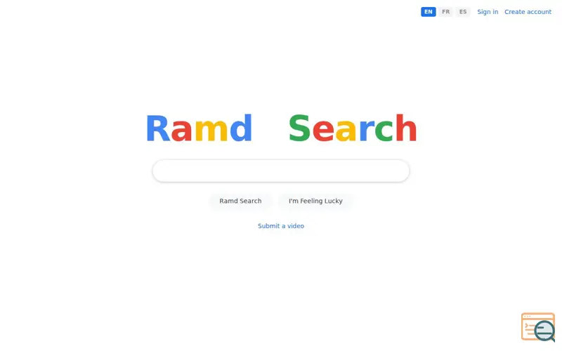 Screenshot of Ramd Search