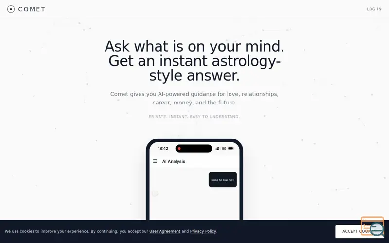 Screenshot of Comet