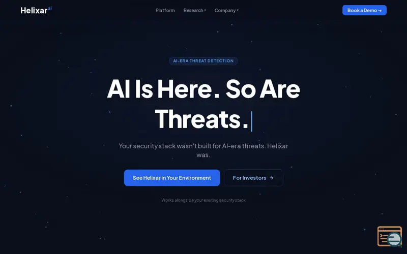 Screenshot of Helixar.ai