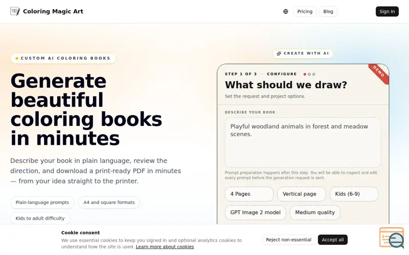 Screenshot of Coloring Magic Art
